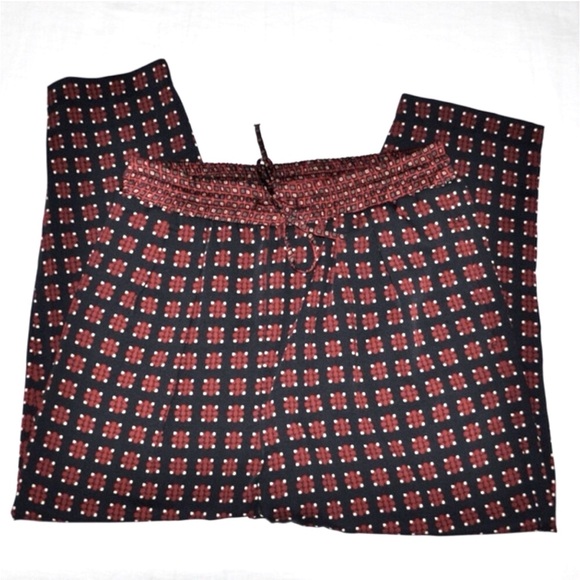 Zara Tapered Leg Patterned Pajama-Style Pant - Picture 2 of 5